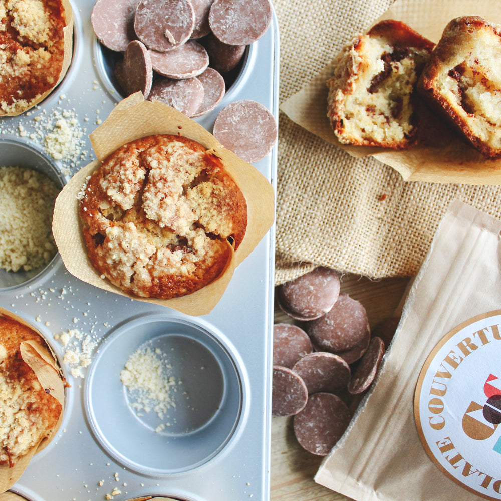 Milk Choc Chip Crumble Muffins
