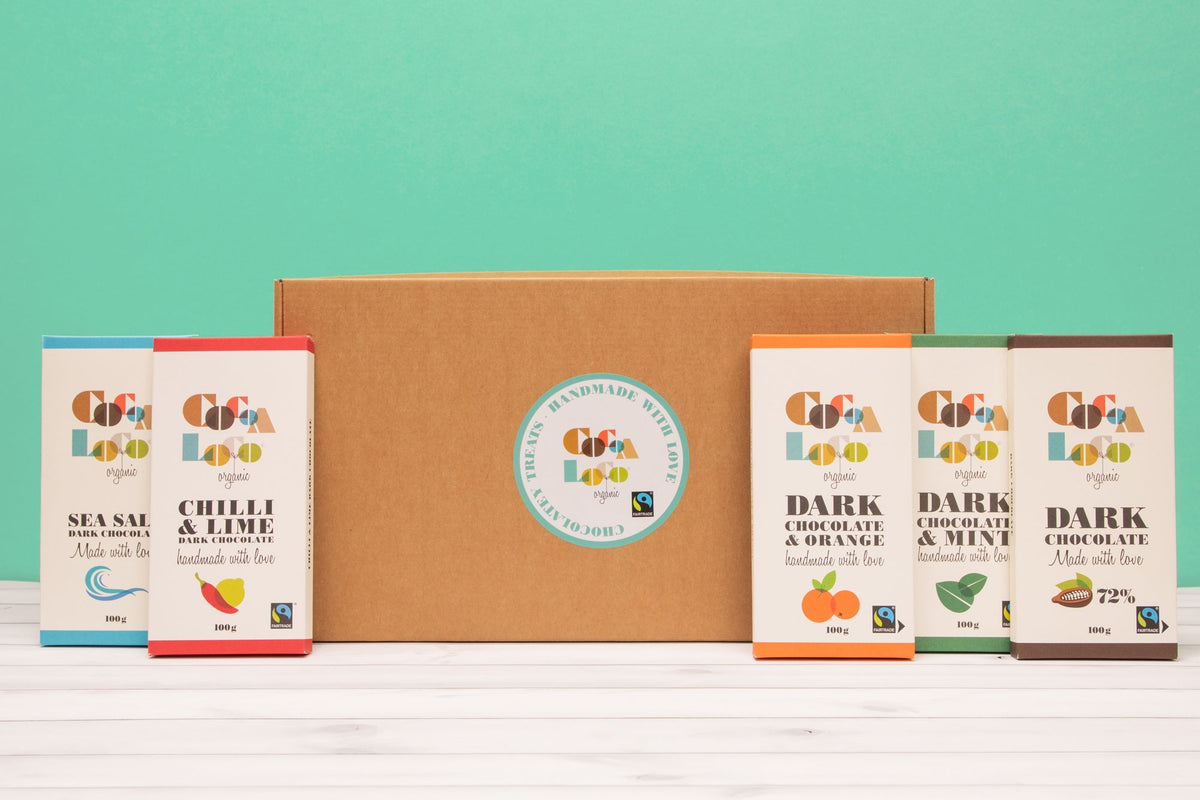 Choco Loco Box Dark Bar Gift Box | Organic Chocolate Boxes | Cocoa Loco