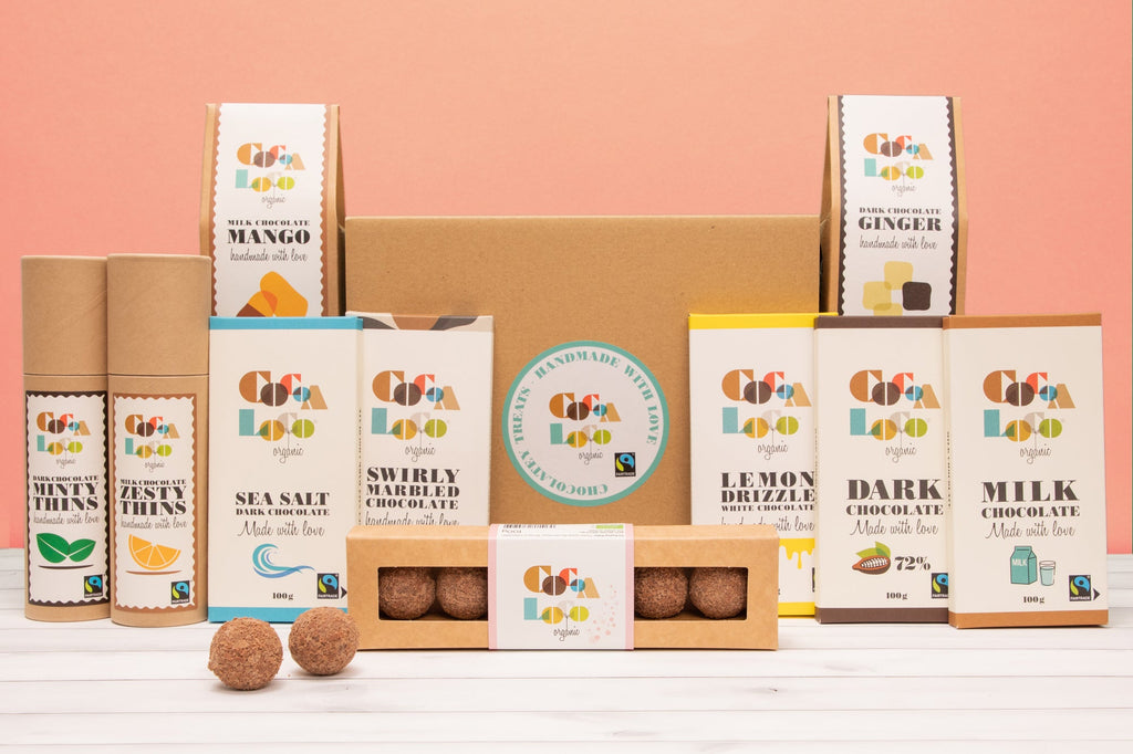 Choco Loco Box Box of Loveliness | Organic Chocolate Gift Box | Cocoa Loco