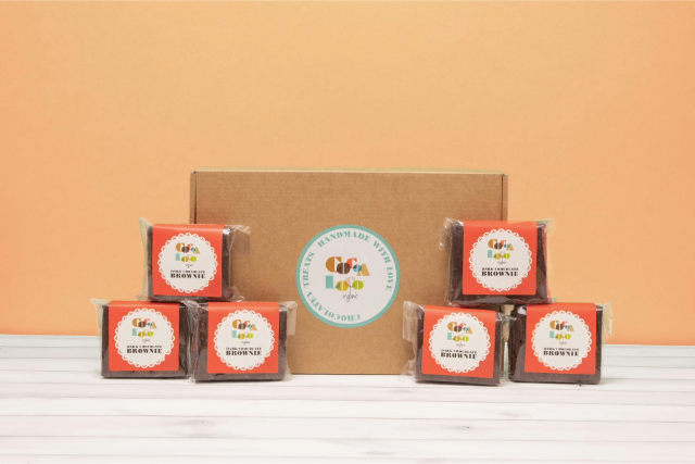 Gift Box of 6 Brownies | Letterbox Gift Box