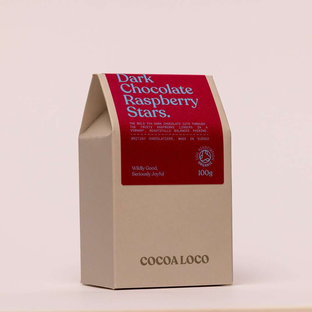 Dark Chocolate Raspberry Stars