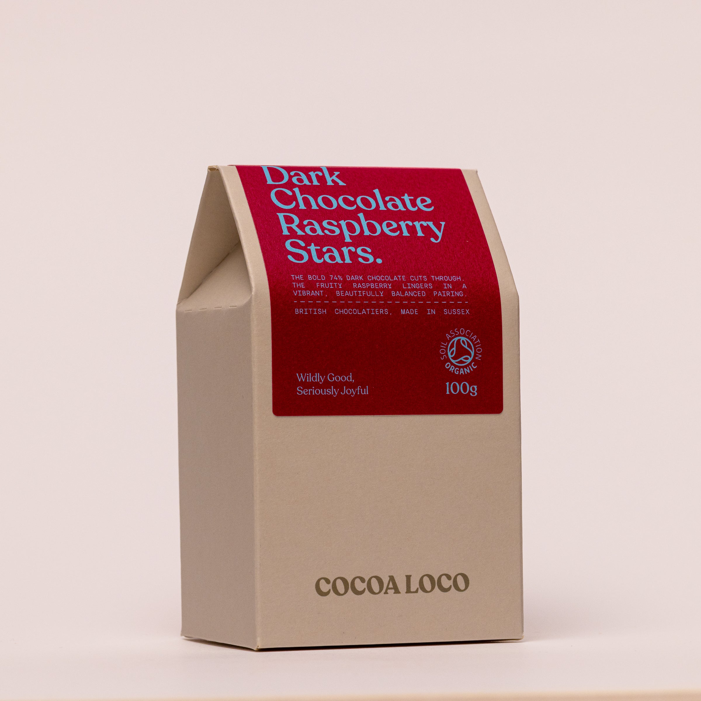 Dark Chocolate Raspberry Stars