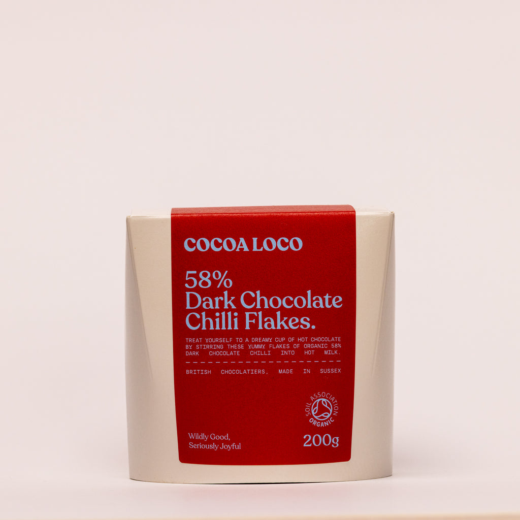 58% Dark & Chilli Hot Chocolate Flakes