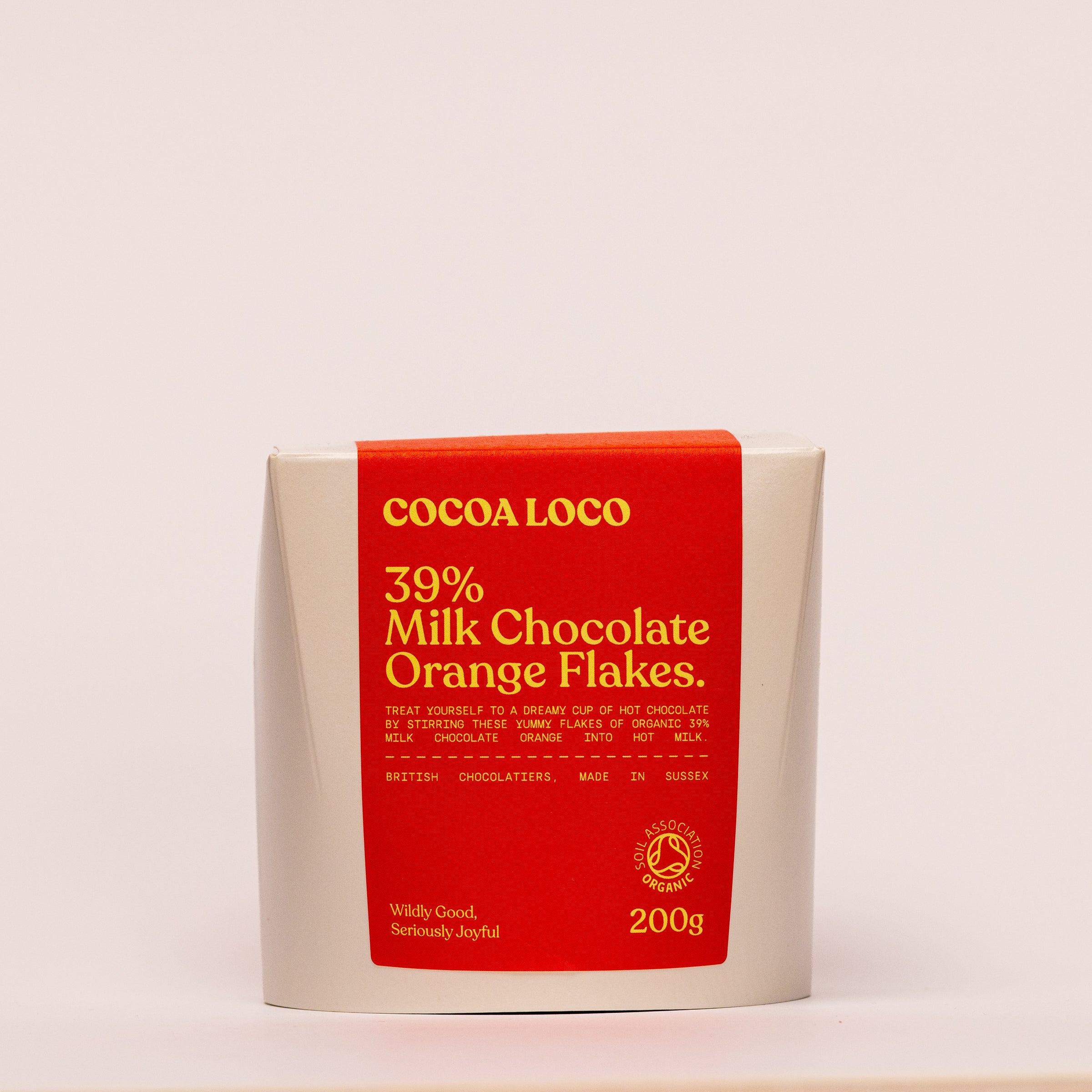 39% Milk & Orange Hot Chocolate Flakes