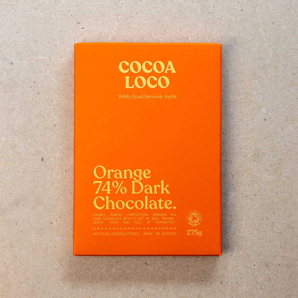 Orange 74% Dark Chocolate Chunky Bar