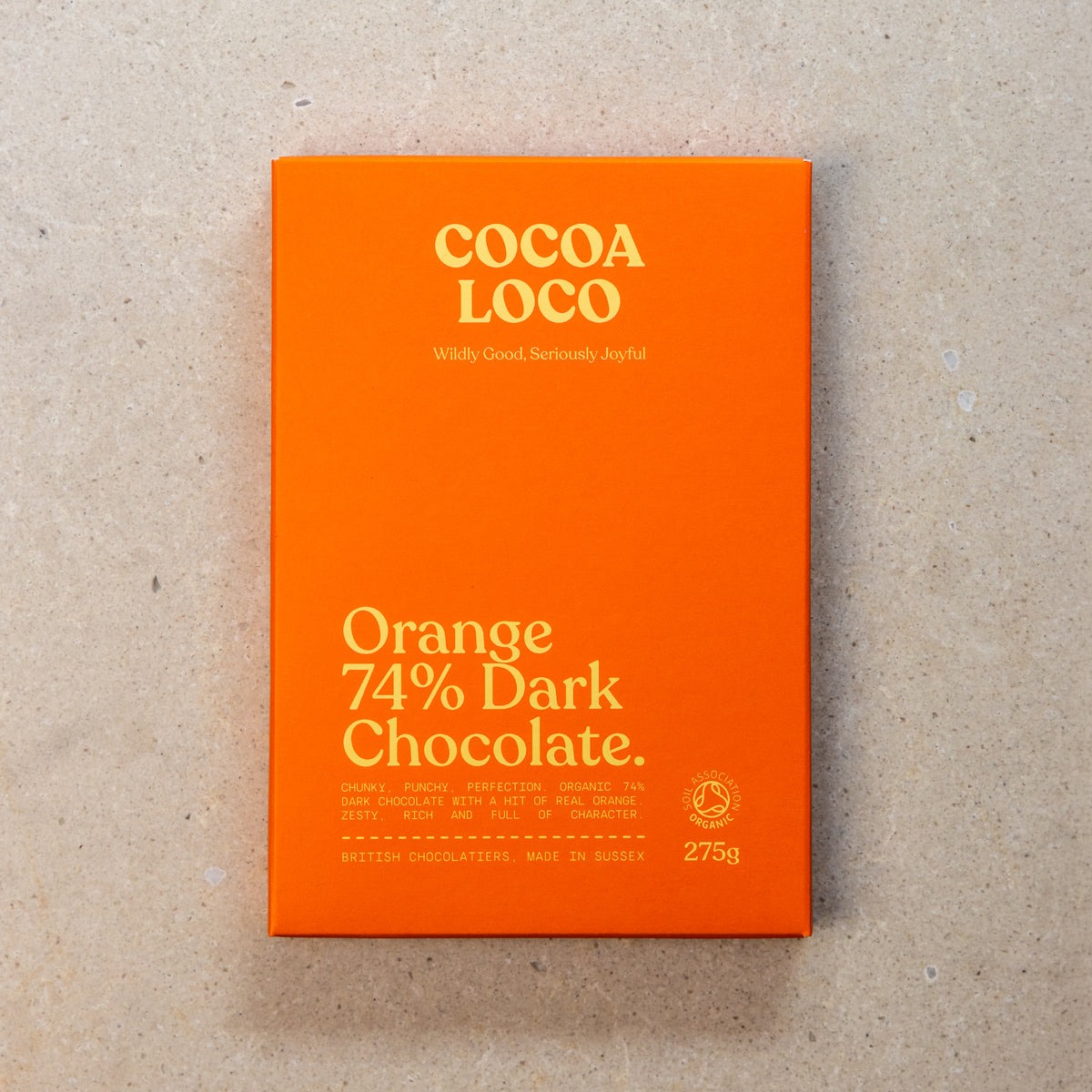 Orange 74% Dark Chocolate Chunky Bar