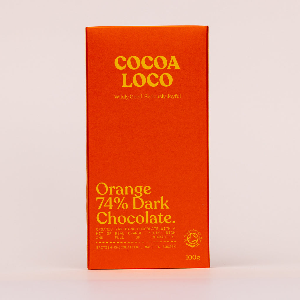 Orange 74% Dark Chocolate Bar