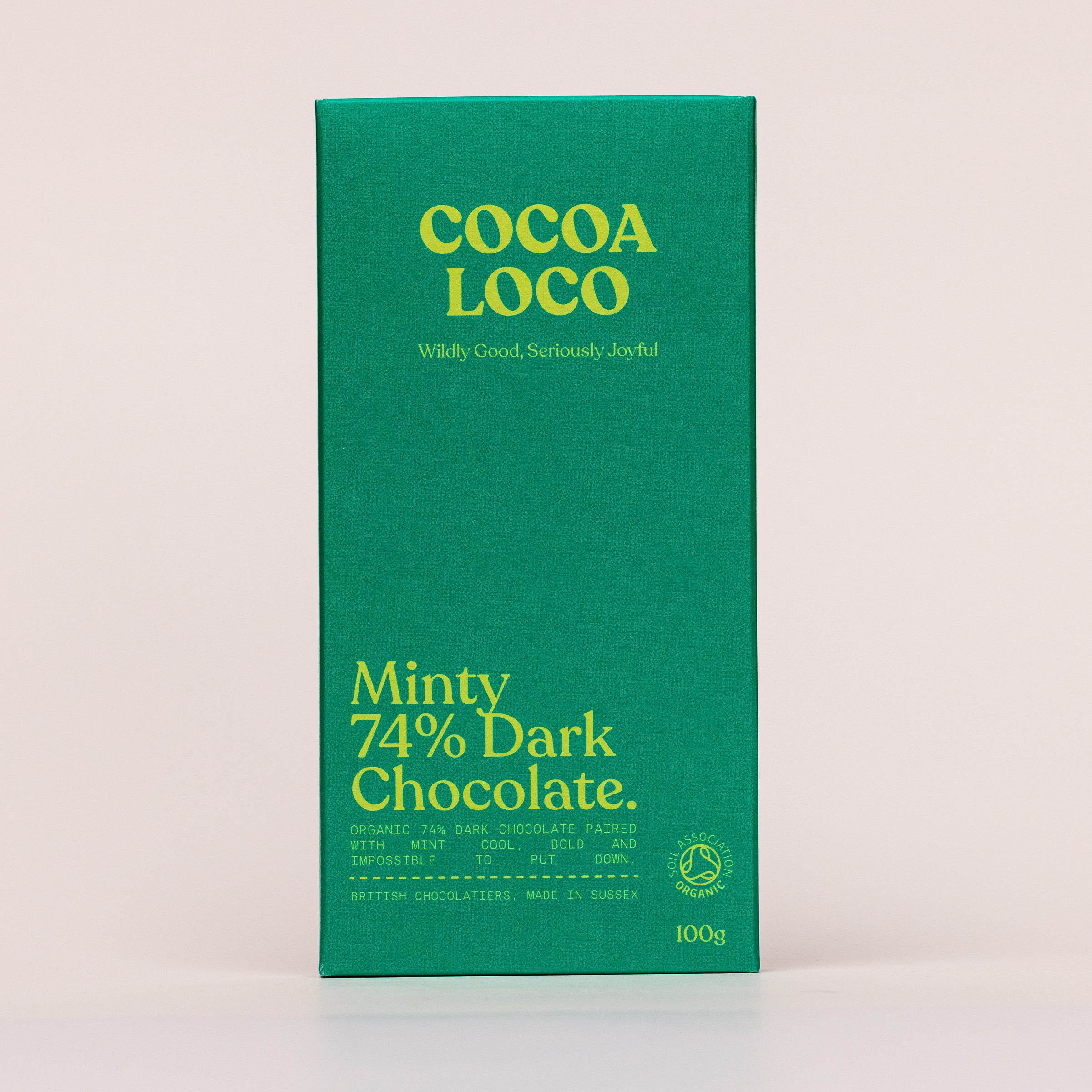 Minty 74% Dark Chocolate Bar