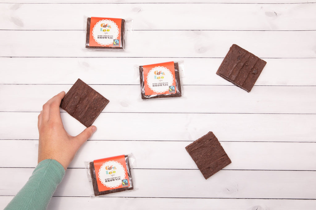 Choco Loco Box Gift Box of 6 Organic Dark Chocolate Brownies | Cocoa Loco