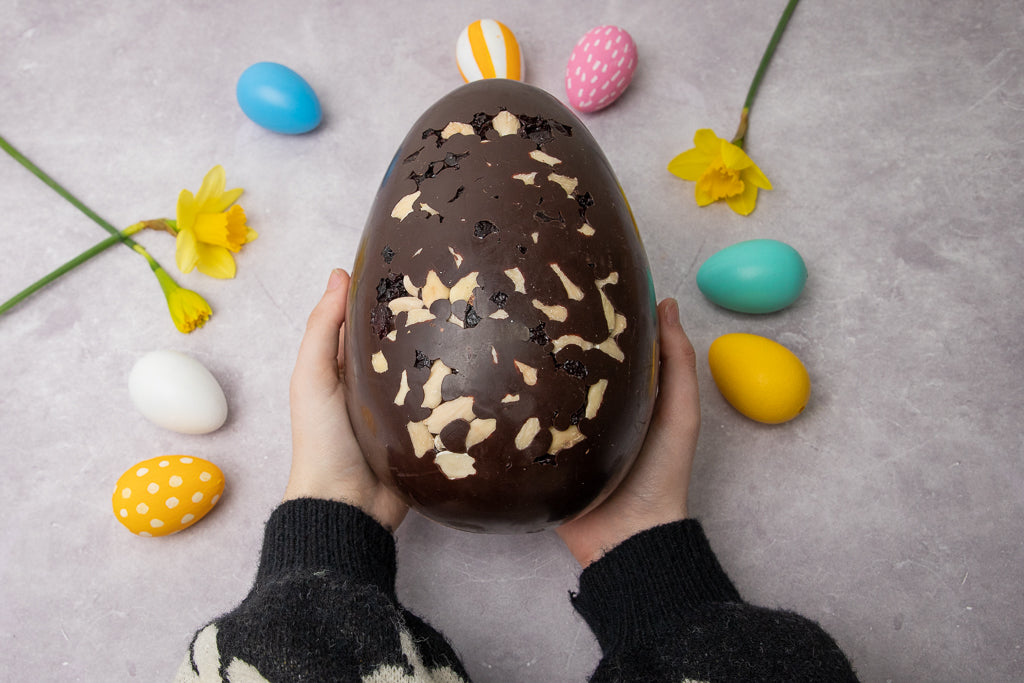 Giant Bakewell Chocolate Easter Egg