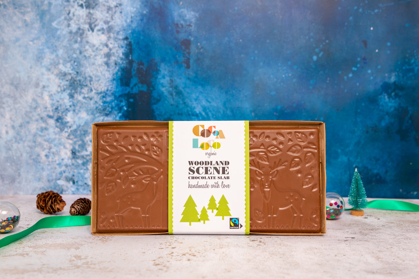 Woodland Scene Milk Chocolate Slab