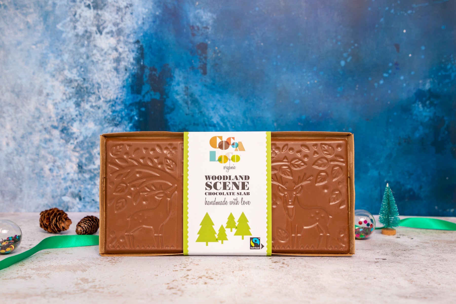 Woodland Scene Milk Chocolate Slab