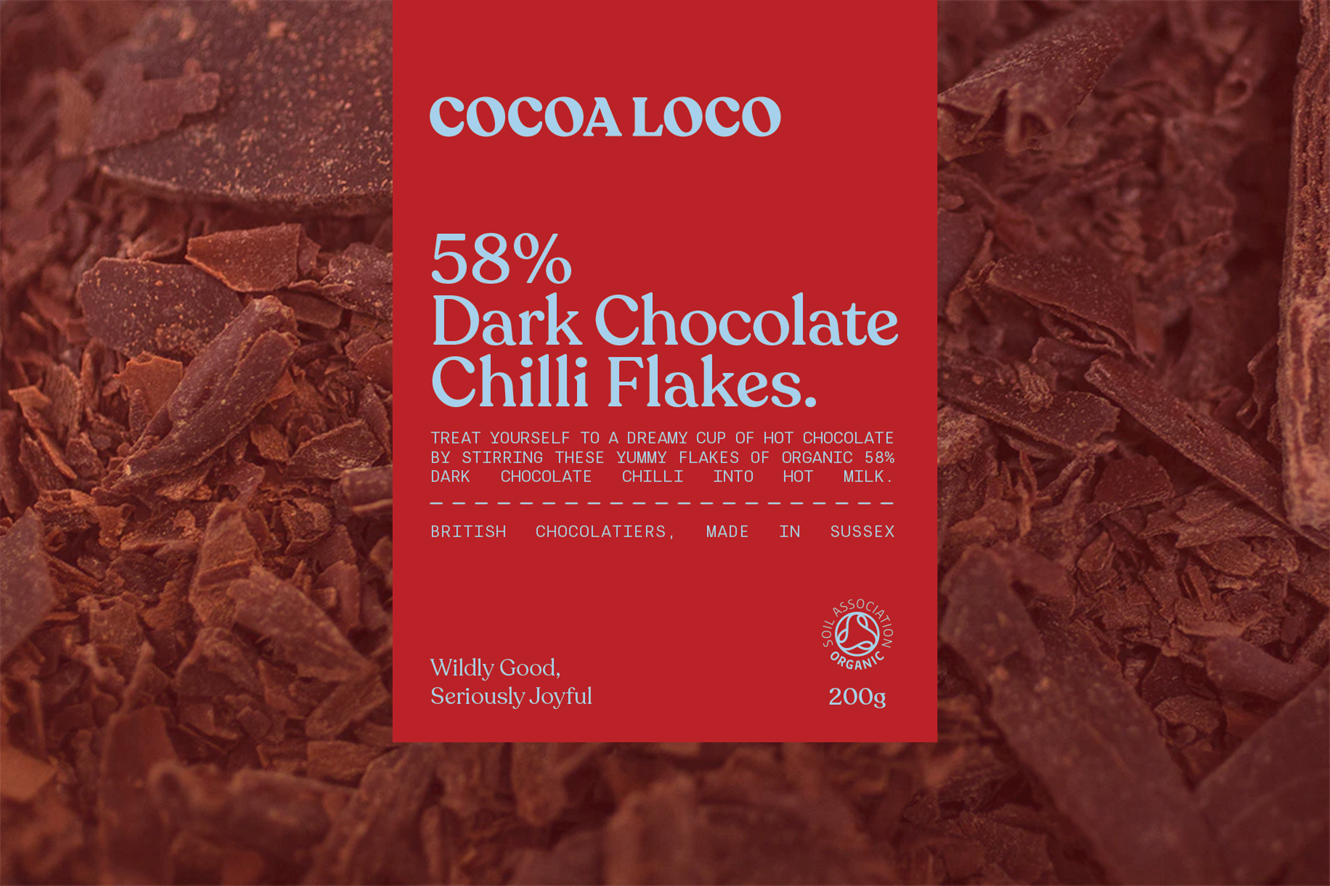 Dark Chocolate Chilli Drinking Flakes