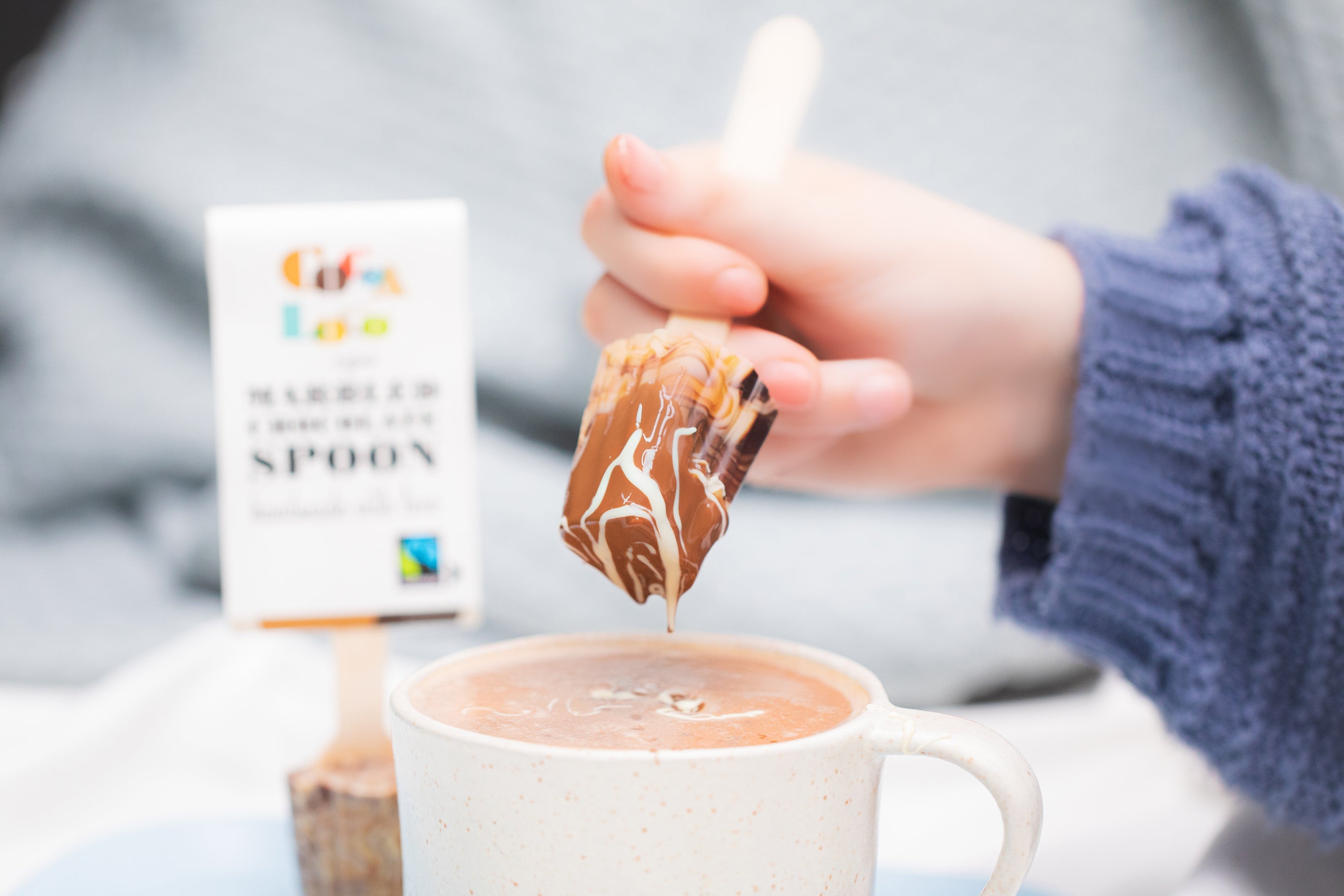 Marbled Chocolate Spoon