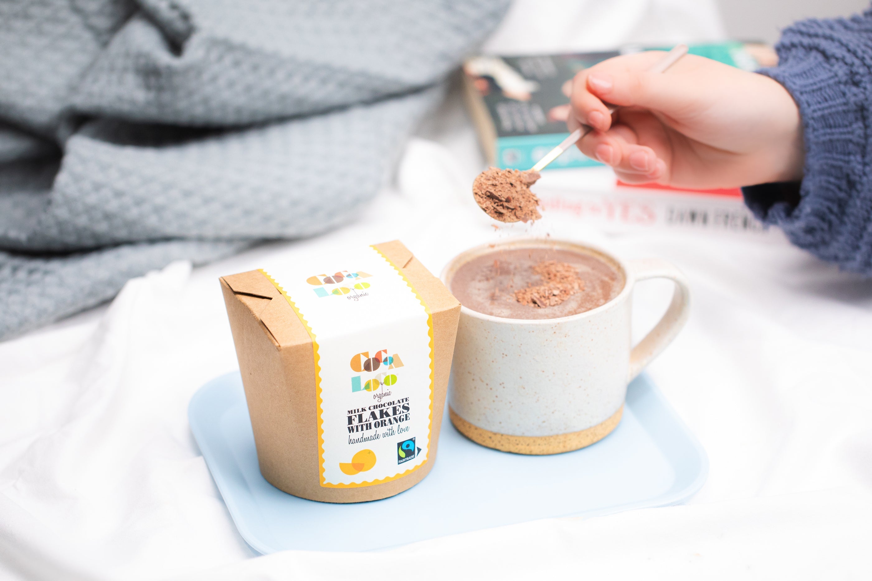 Milk Orange Chocolate Drinking Flakes