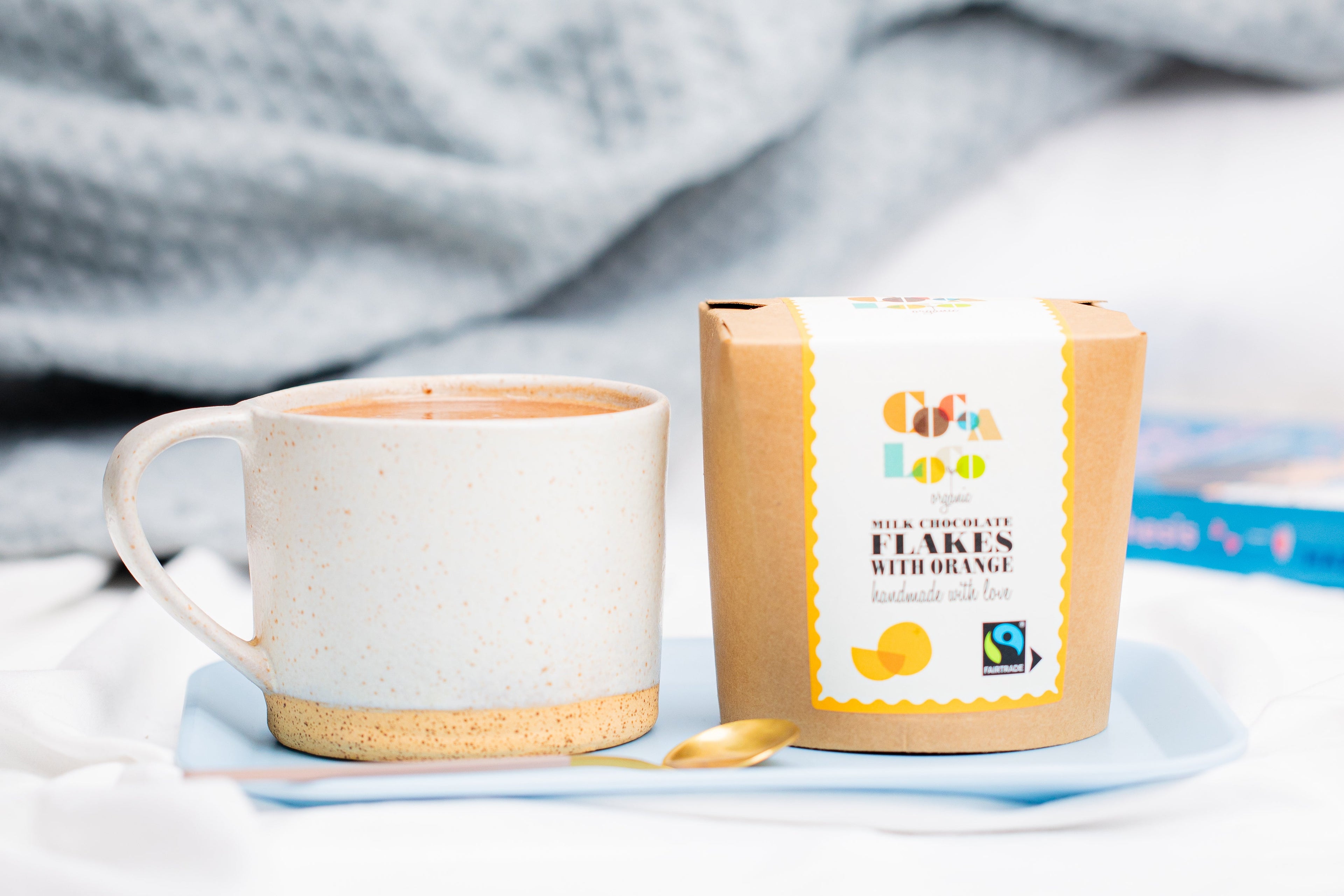 Milk Orange Chocolate Drinking Flakes