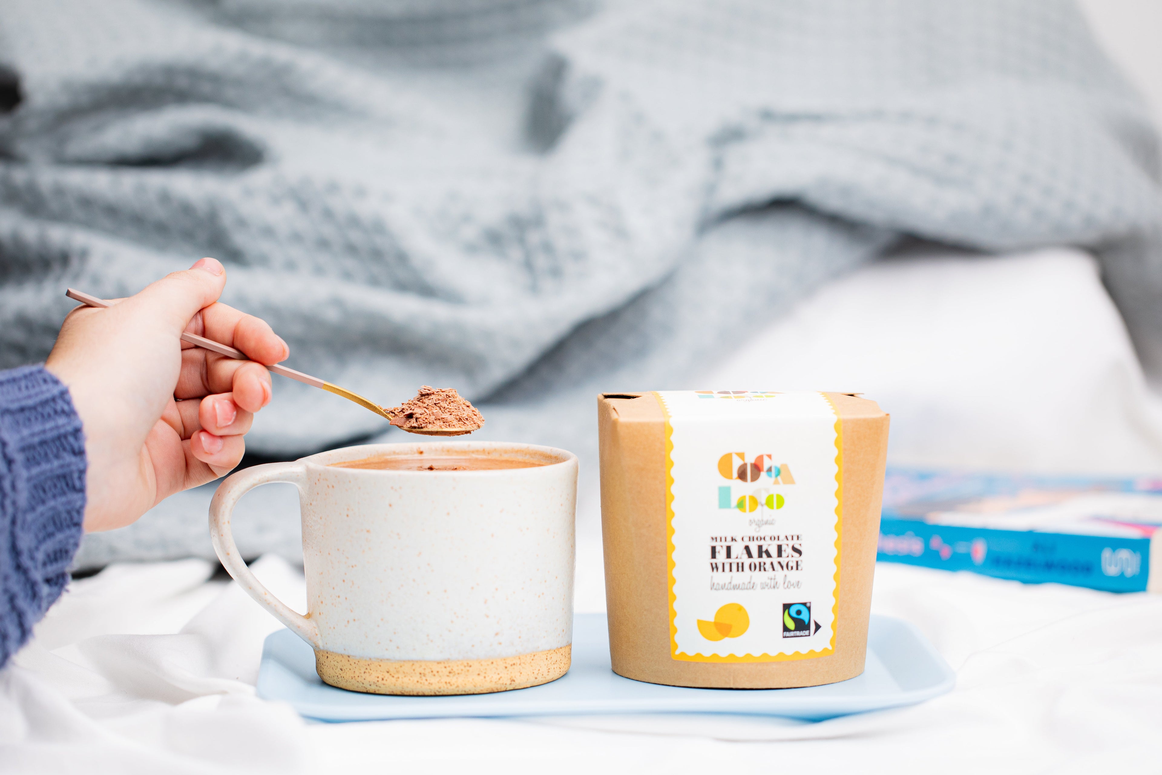 Milk Orange Chocolate Drinking Flakes