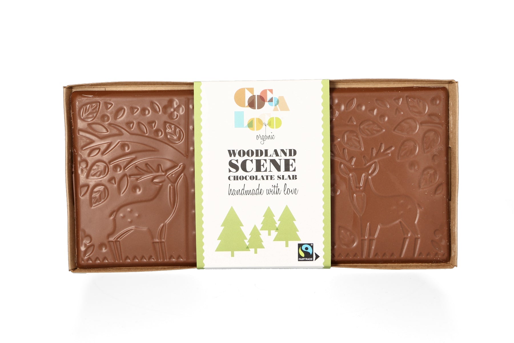 Woodland Scene Milk Chocolate Slab