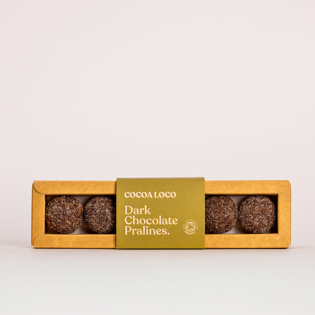 Dark Chocolate Praline Truffles