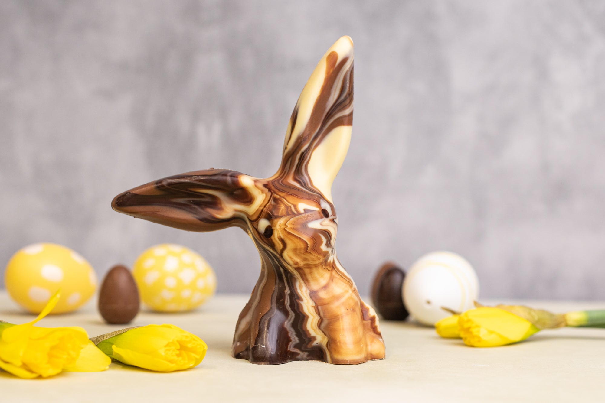Solid Marbled Chocolate Bunny | Organic & Fairtrade | Cocoa Loco