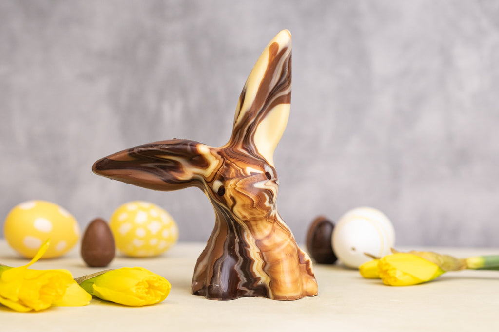Solid Marbled Chocolate Bunny