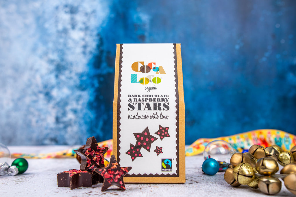 Dark Chocolate and Raspberry Stars