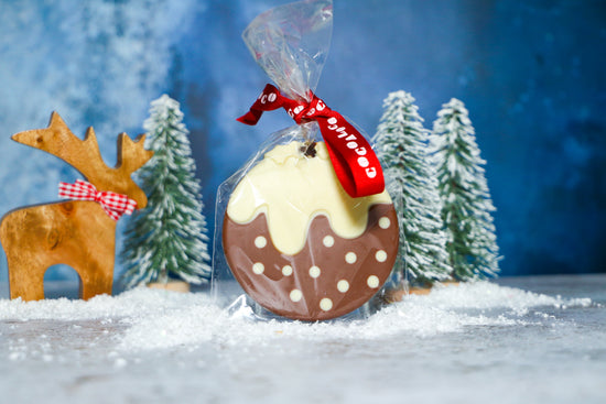 Milk & White Chocolate Christmas Pudding