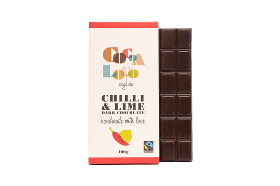 Load image into Gallery viewer, Dark Chocolate, Chilli &amp;amp; Lime Bar
