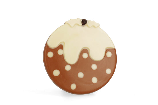 Load image into Gallery viewer, Milk &amp;amp; White Chocolate Christmas Pudding
