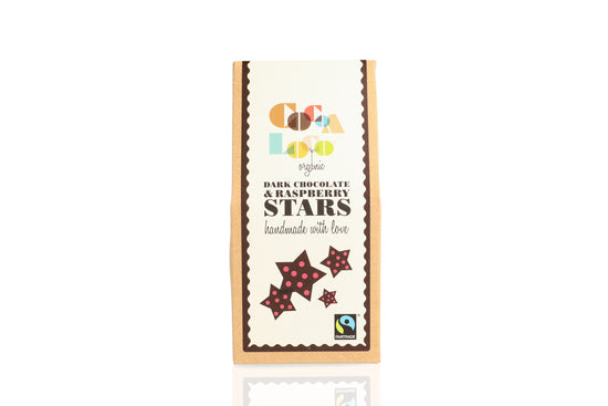 Load image into Gallery viewer, Dark Chocolate and Raspberry Stars

