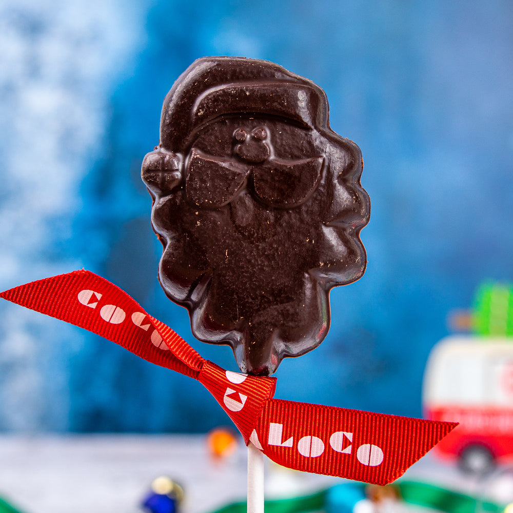 Dark Chocolate Santa Lolly