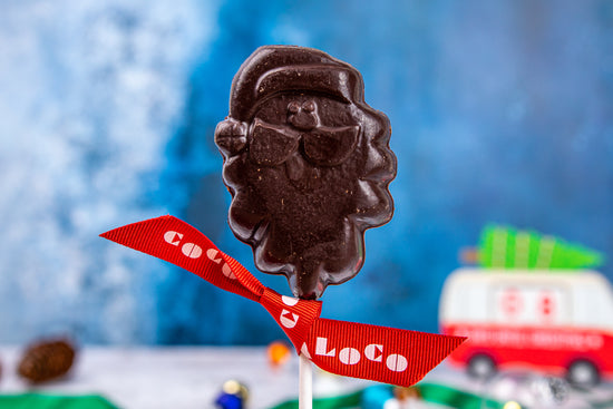 Dark Chocolate Santa Lolly