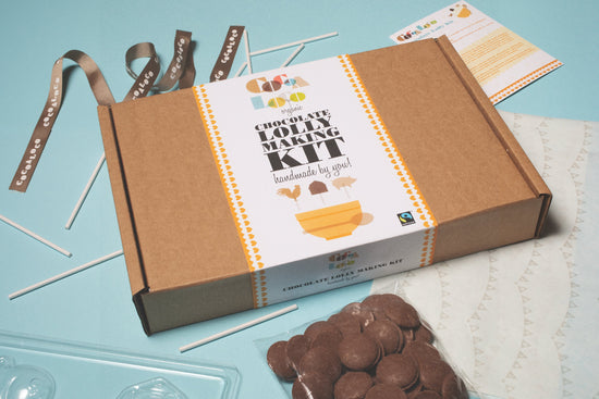 Organic & Fairtrade Milk Chocolate Lolly Making Kit